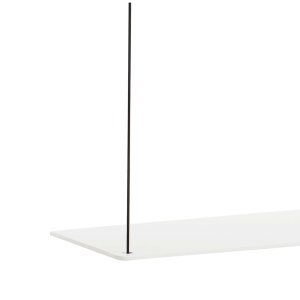 WOUD Stedge tilleggshylle - hvit eik og metall (60 cm)
