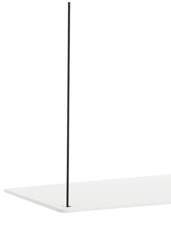 WOUD Stedge tilleggshylle - hvit eik og metall (60 cm)