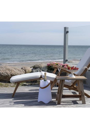 HOUSE NORDIC Barcelona Teak benk - resirkulert teak tre (50x25)