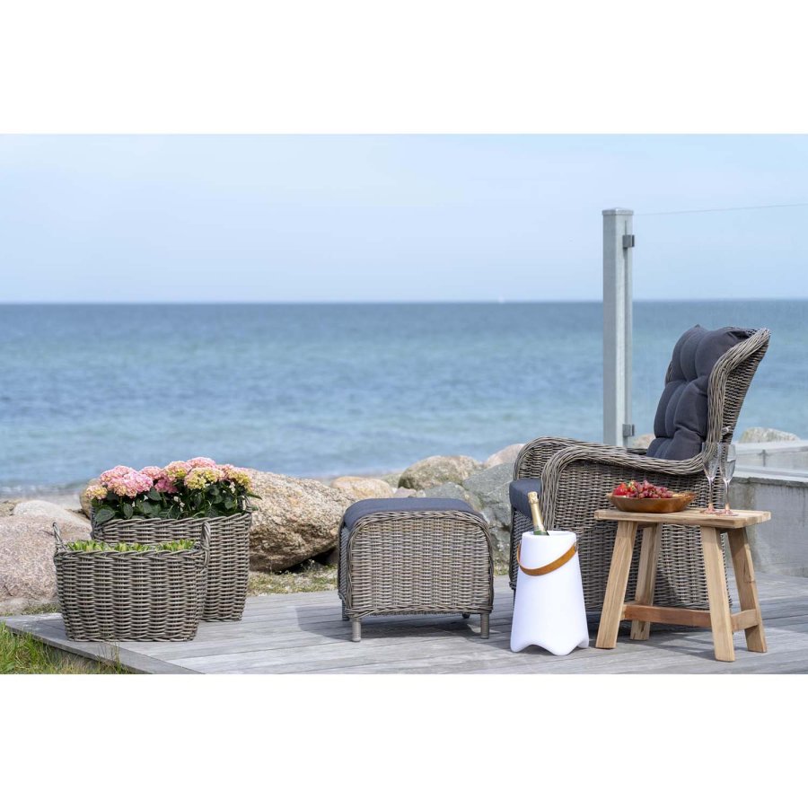 HOUSE NORDIC Barcelona Teak benk - resirkulert teak tre (50x25)