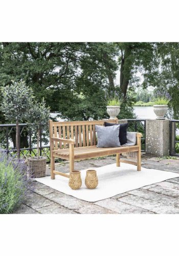 HOUSE NORDIC Cabo hagebenk, med rygg og armlener - naturlig teak