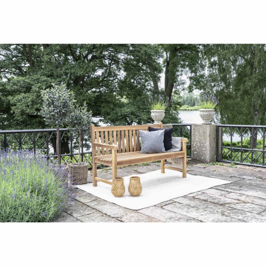 HOUSE NORDIC Cabo hagebenk, med rygg og armlener - naturlig teak