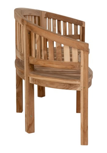 HOUSE NORDIC Boca Banana hagebenk, m. ryggsttte - naturlig teak (150x60)