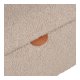 HOUSE NORDIC Harlow b&auml;nk, med f&ouml;rvaring - beige boucl&eacute; polyester och naturtr&auml; (95x37)