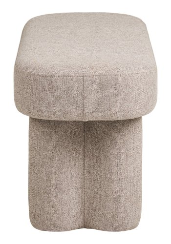 HOUSE NORDIC Weston b&auml;nk, rektangul&auml;r - sandf&auml;rgad polyestertyg (95x36)