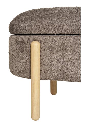 HOUSE NORDIC Branca Benk - Benk med oppbevaring, brun/naturfarget, HN1237