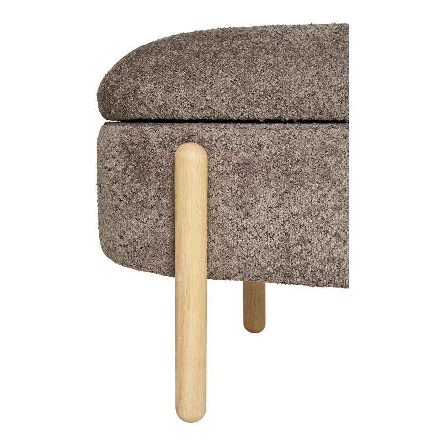 HOUSE NORDIC Branca Benk - Benk med oppbevaring, brun/naturfarget, HN1237