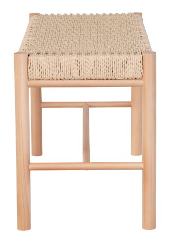 HOUSE NORDIC Abano benk - naturlig papirfletting og naturlig poppeltre (35x80)