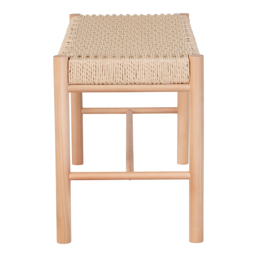 HOUSE NORDIC Abano benk - naturlig papirfletting og naturlig poppeltre (35x80)