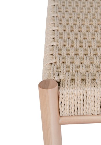 HOUSE NORDIC Abano benk - naturlig papirfletting og naturlig poppeltre (35x80)