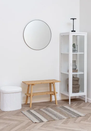 HOUSE NORDIC Ember benk, med hylle - naturlig bambus (28x70)