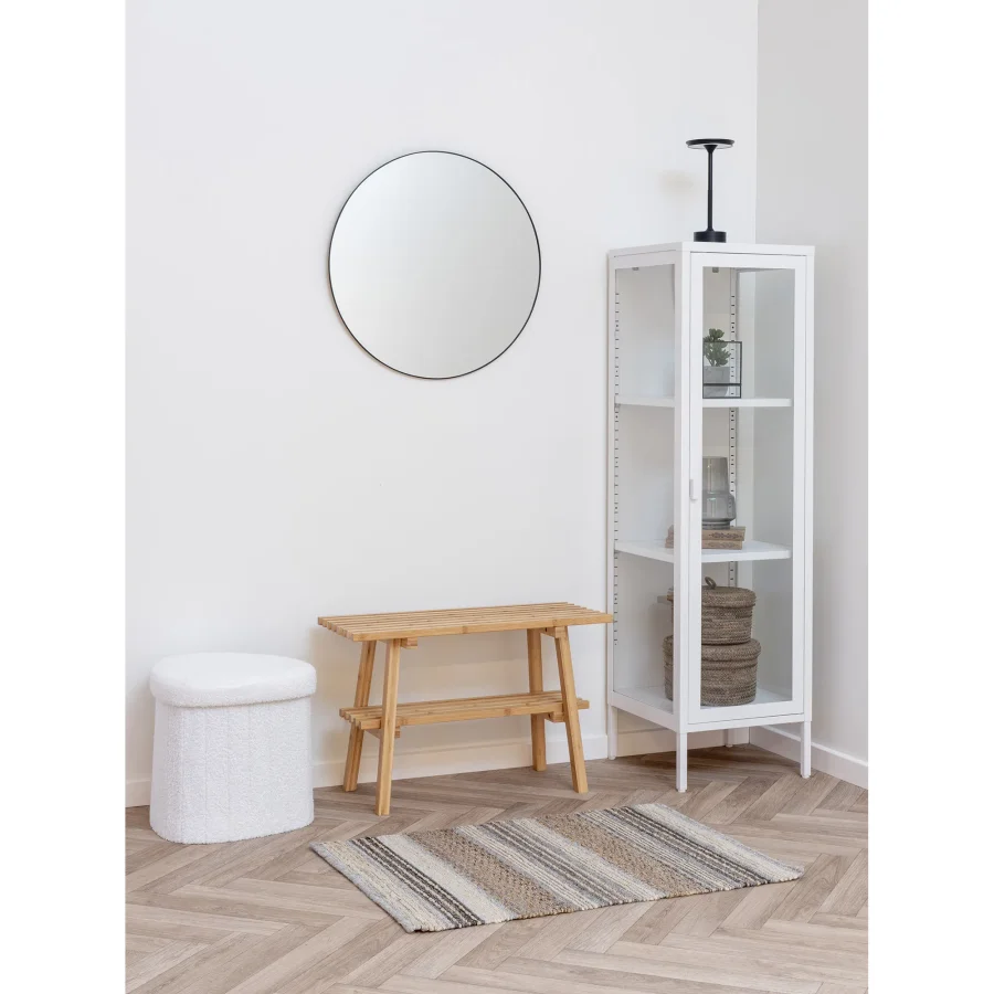 HOUSE NORDIC Ember benk, med hylle - naturlig bambus (28x70)