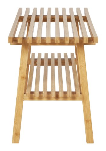 HOUSE NORDIC Ember benk, med hylle - naturlig bambus (28x70)