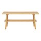 HOUSE NORDIC Ember benk, med hylle - naturlig bambus (28x70)