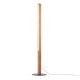 TK Teo LED gulvlampe - valnttfarget tre og sort metall