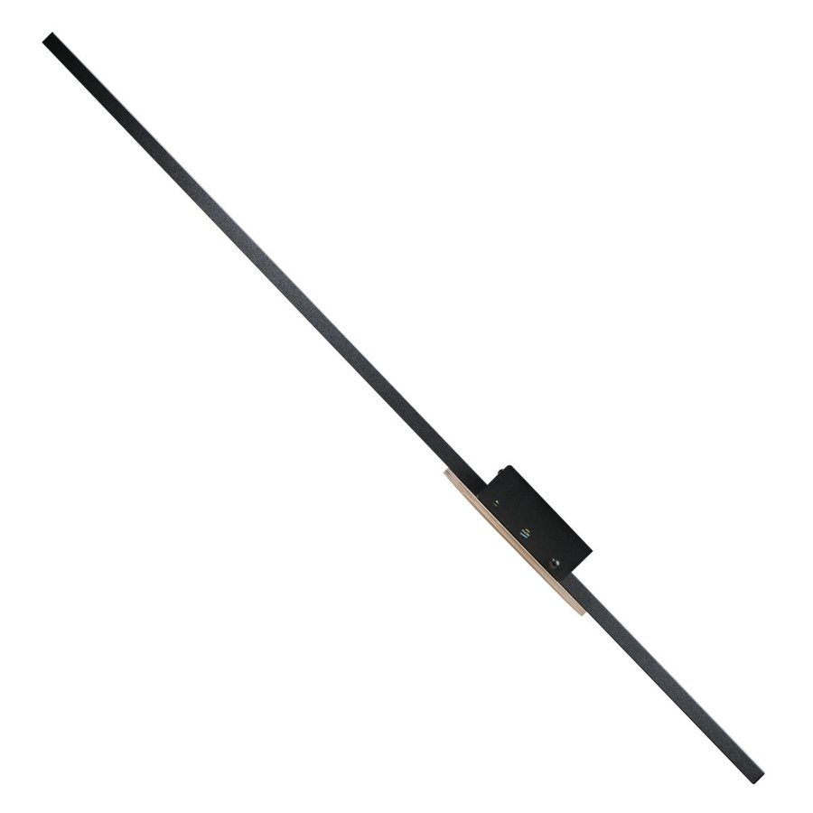 TK Java li LED vglampe - natur egefinér og sort metal