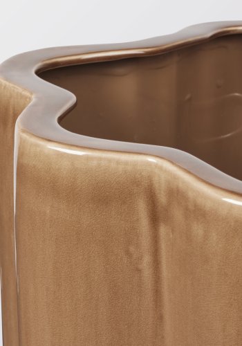 BROSTE COPENHAGEN Sonja Dose - braune Keramik