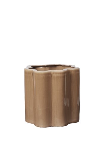 BROSTE COPENHAGEN Sonja Dose - braune Keramik