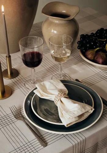 BROSTE COPENHAGEN Florentina Vase S – beiges Steinzeug (H:22,5)