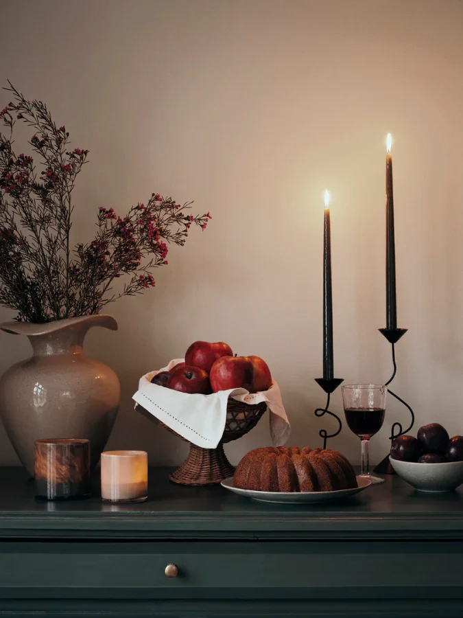 BROSTE COPENHAGEN Florentina Vase M – beiges Steinzeug (H:32)