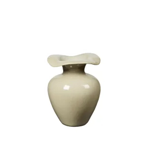 BROSTE COPENHAGEN Florentina vase M - beige stentj (H:32)