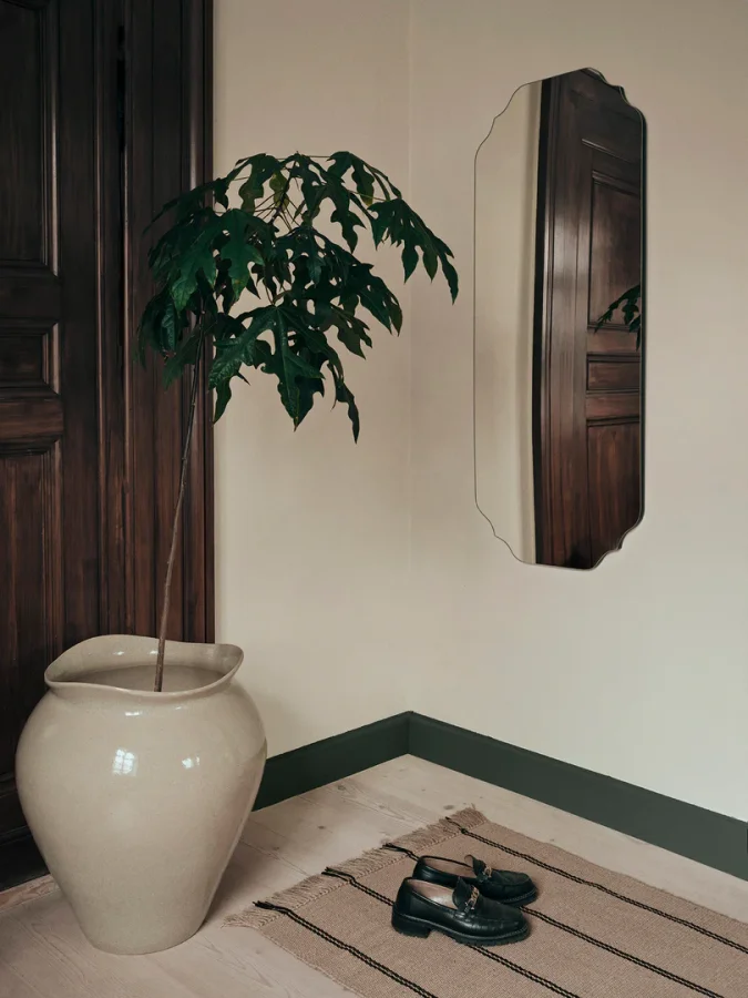 BROSTE COPENHAGEN Florentina Vase XL – beiges Steinzeug (H:57)