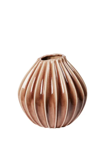 BROSTE COPENHAGEN Bred vase L - fawn keramikk (H:30)