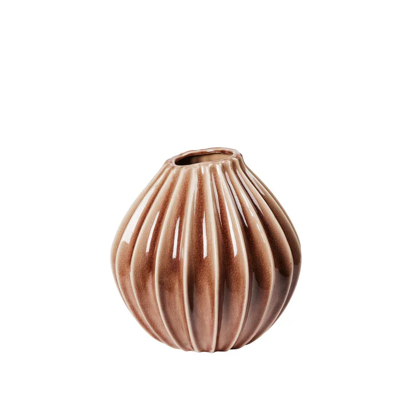BROSTE COPENHAGEN Bred vase L - fawn keramikk (H:30)