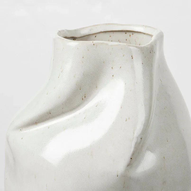 BROSTE COPENHAGEN Susie Vase – graues Steingut für Regentage (H:28)