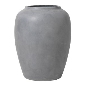 BROSTE COPENHAGEN rund Ray gulvvase - gr fiberler (50x50)