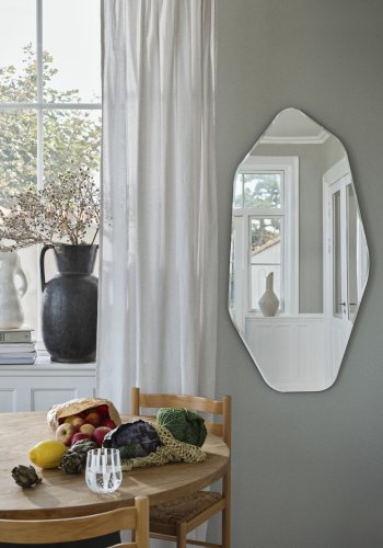 BROSTE COPENHAGEN Simi vase, rund - antikk gr/svart keramikk