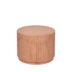 BROSTE COPENHAGEN rund Rillo sofabord - brun fibercement (56)