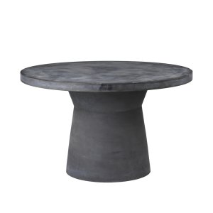 BROSTE COPENHAGEN Fiber havebord, rund - charcoal fibercement (110)