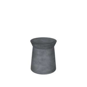 BROSTE COPENHAGEN Fiber udendrs skammel, rund - charcoal fibercement (40)