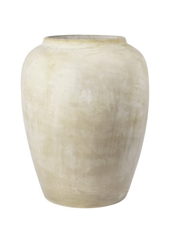 BROSTE COPENHAGEN Ray Outdoor-Topf, rund - antikbeiger Faserzement