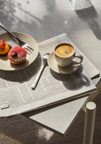 BROSTE COPENHAGEN Hune kakegaffel - brstet sateng rustfritt stl (sett med 4)