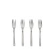 BROSTE COPENHAGEN Hune kakegaffel - brstet sateng rustfritt stl (sett med 4)