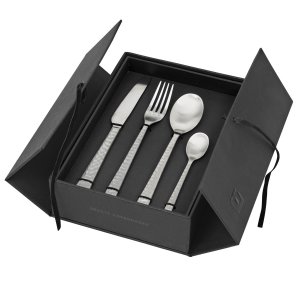 BROSTE Hune Ss bestickset - borstad hamrad satin (16 delar)