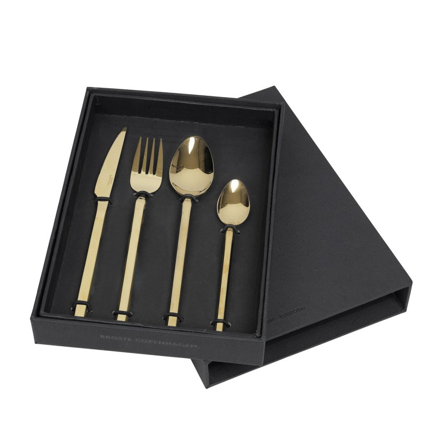 BROSTE COPENHAGEN Tvis Ss Besteckset - Roségold Titan (1 Set, 4 Teile)