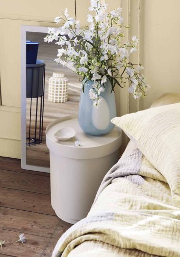 BROSTE COPENHAGEN Ada Dot vase, rund - luftbltt glass