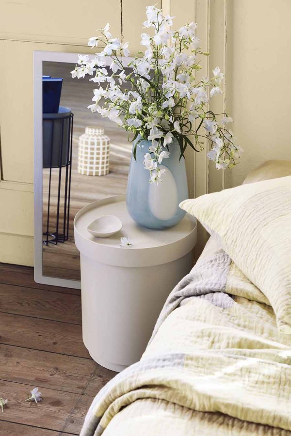 BROSTE COPENHAGEN Ada Dot vase, rund - luftbltt glass