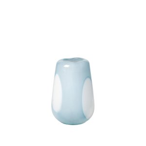 BROSTE COPENHAGEN Ada Dot vase, rund - air bl glas