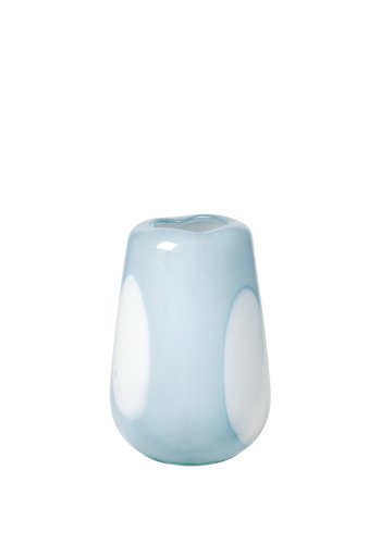 BROSTE COPENHAGEN Ada Dot vase, rund - luftbltt glass