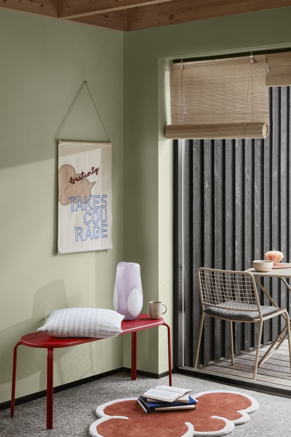 BROSTE COPENHAGEN Ada Dot vase, rund - orkidé lys lilla glass