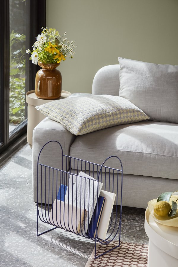 BROSTE COPENHAGEN Vera Vase, rund – Erdmännchen braunes Glas