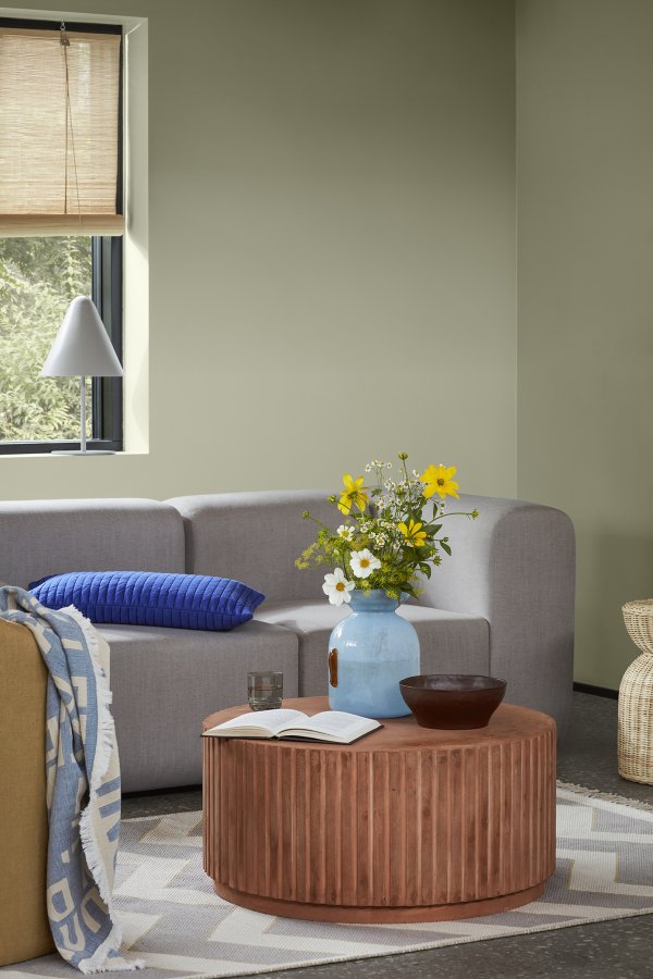 BROSTE COPENHAGEN Vera Vase, rund – Erdmännchen braunes Glas