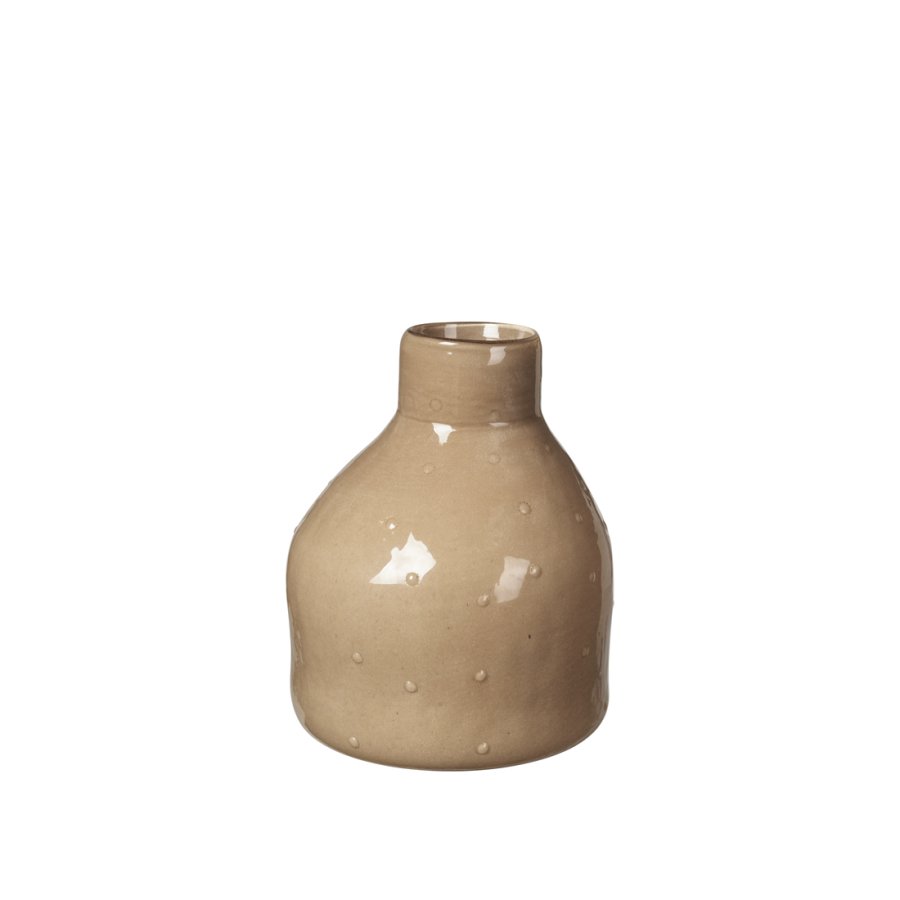BROSTE COPENHAGEN Silas Vase, rund – helles Sandglas