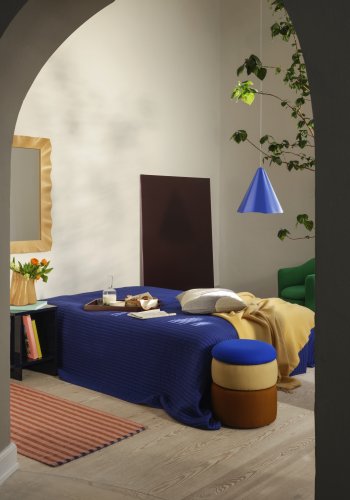 BROSTE COPENHAGEN Billie Vase – goldgelbes Glas