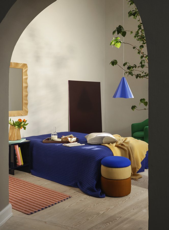 BROSTE COPENHAGEN Billie Vase – goldgelbes Glas