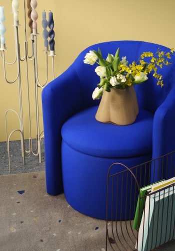 BROSTE COPENHAGEN Billie Vase – goldgelbes Glas